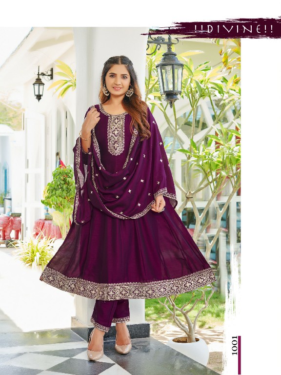 AANCHI PRESENTS FARINA VICHITRA READYMADE TRADITIONAL WEAR FLAIR KALI PATTERN SALWAR KAMEEZ