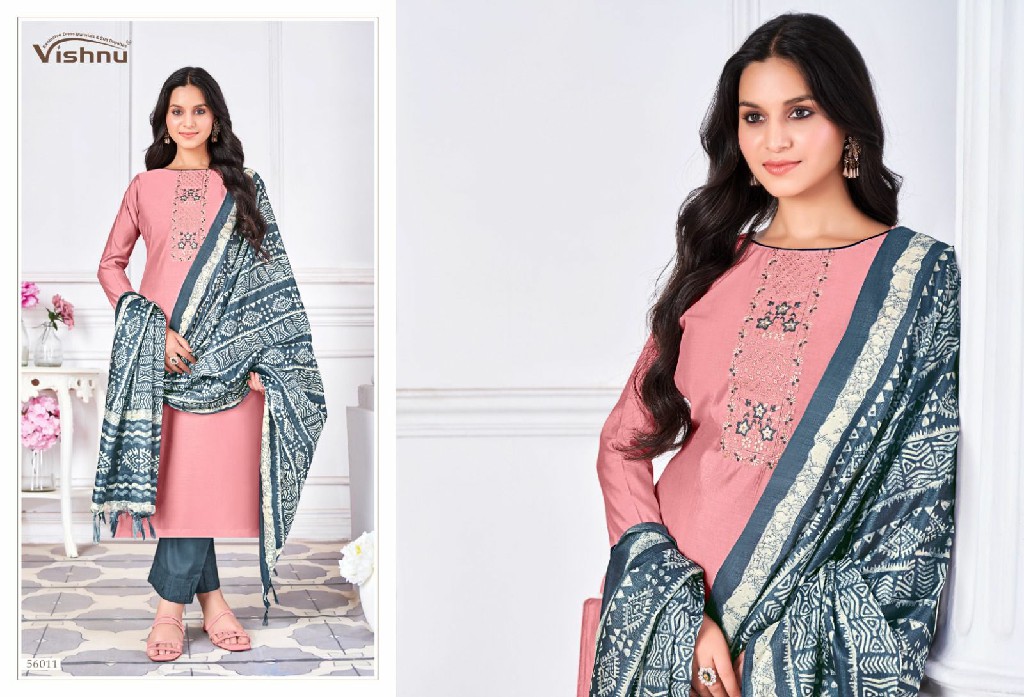 EVANKA VOL 7 BY VISHNU ROMAN SILK BEAUTIFUL DESIGNER CLASSIC SALWAR SUIT MATERIAL