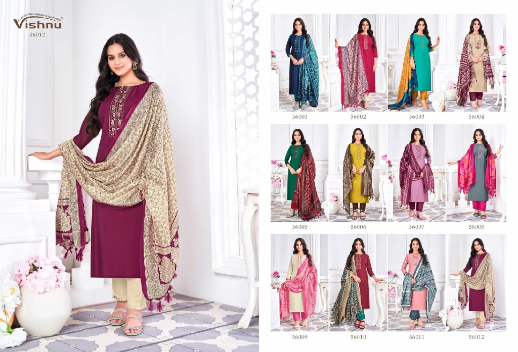 EVANKA VOL 7 BY VISHNU ROMAN SILK BEAUTIFUL DESIGNER CLASSIC SALWAR SUIT MATERIAL