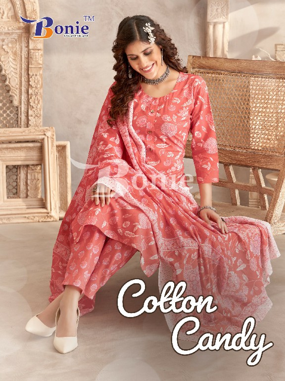 Bonie Cotton Candy Wholesale Readymade Three Piece Salwar Suits