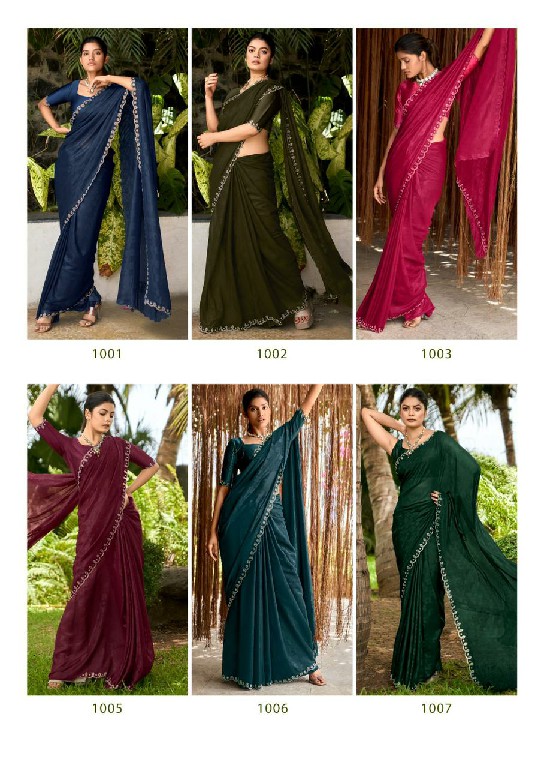 Kashvi Platinum Vol-3 Wholesale PN Soft Silk With Swarovski Work Function Wear Sarees