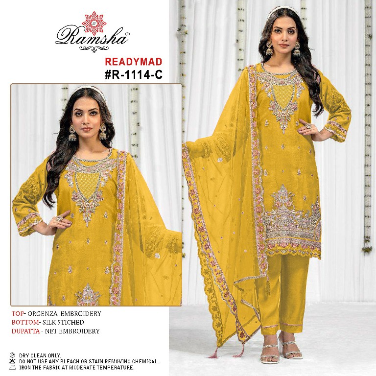 Ramsha R-1114 Wholesale Readymade Pakistani Concept Suits