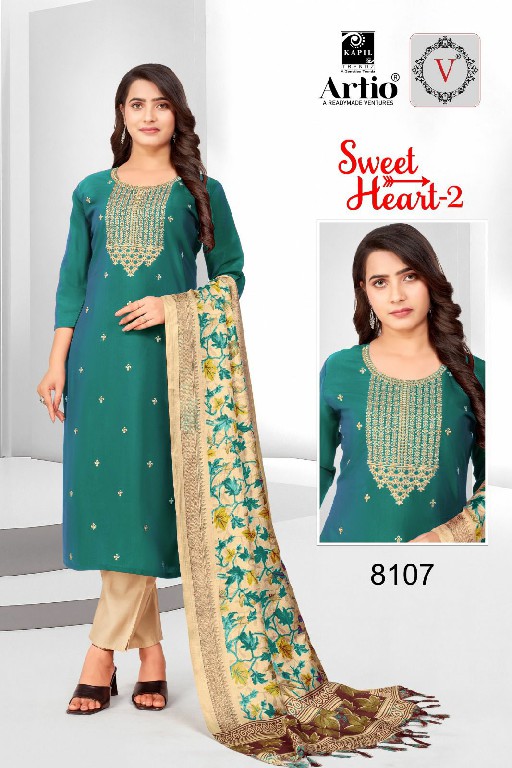 Artio Sweet Heart Vol-2 Wholesale Readymade 3 Piece Salwar Suits Combo