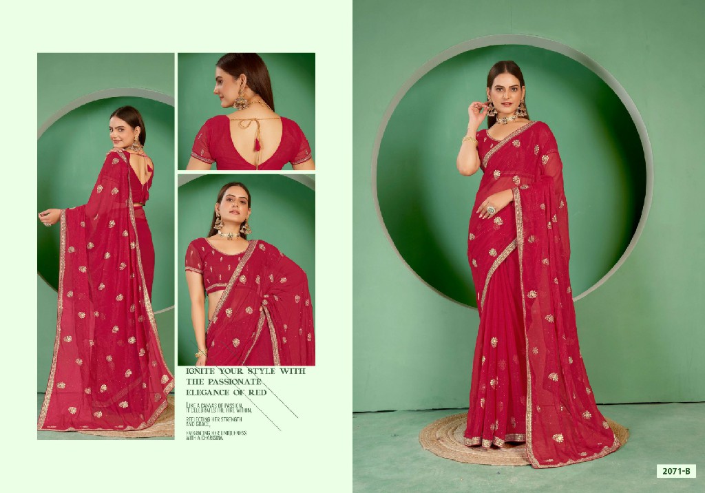 Jayshree D.no 2071A To 2071C Wholesale Shimmer Blooming Ethnic Sarees