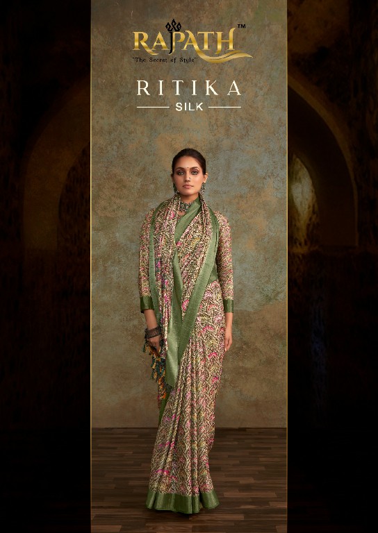 Rajpath Ritika Silk Wholesale Pure Handloom Bagru Printed Sequence Work Sarees