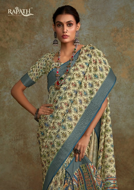 Rajpath Ritika Silk Wholesale Pure Handloom Bagru Printed Sequence Work Sarees