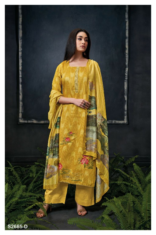 Ganga Yashvi S2685 Wholesale Premium Cotton With Embroidery Salwar Kameez