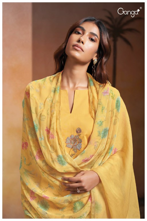 Ganga Raya S2598 Wholesale Premium Cotton With Embroidery Salwar Kameez