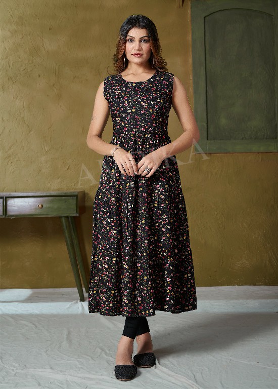 Ambika Blooming Wholesale Ghera With Frill Daman With Koti Kurtis