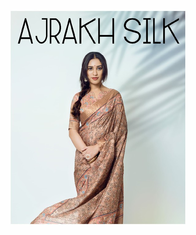 Rajpath Ajrakh Silk Wholesale Soft Kotha Silk Ethnic Sarees Collection