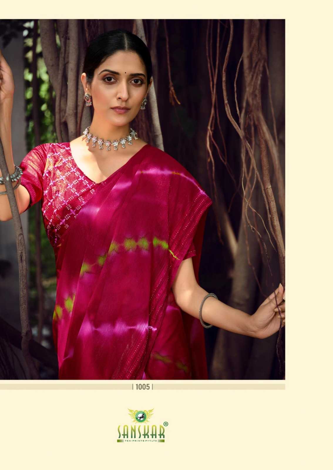 SANSKAR SHIVAKARI FESTIVAL LOOK BRIGHT SIMMER PETTERN SAREE EXPORTS