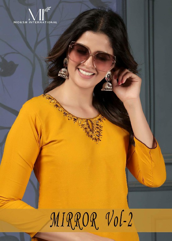 Moksh Mirror Vol-2 Wholesale Maaza Cotton Handwork With Pocket Kurtis With Pant