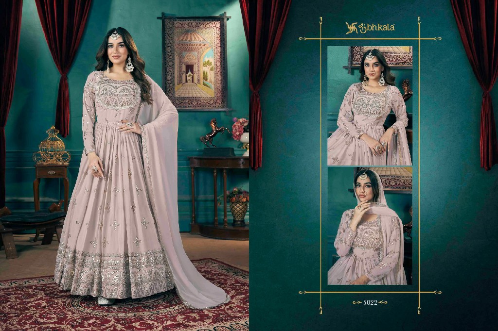 Shubhkala Flory Vol-46 Wholesale Stitched Full Length Gown with Dupatta Collection
