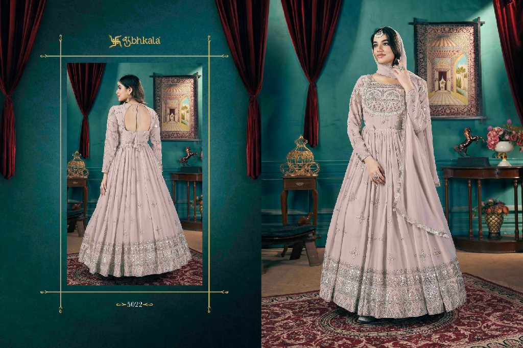 Shubhkala Flory Vol-46 Wholesale Stitched Full Length Gown with Dupatta Collection