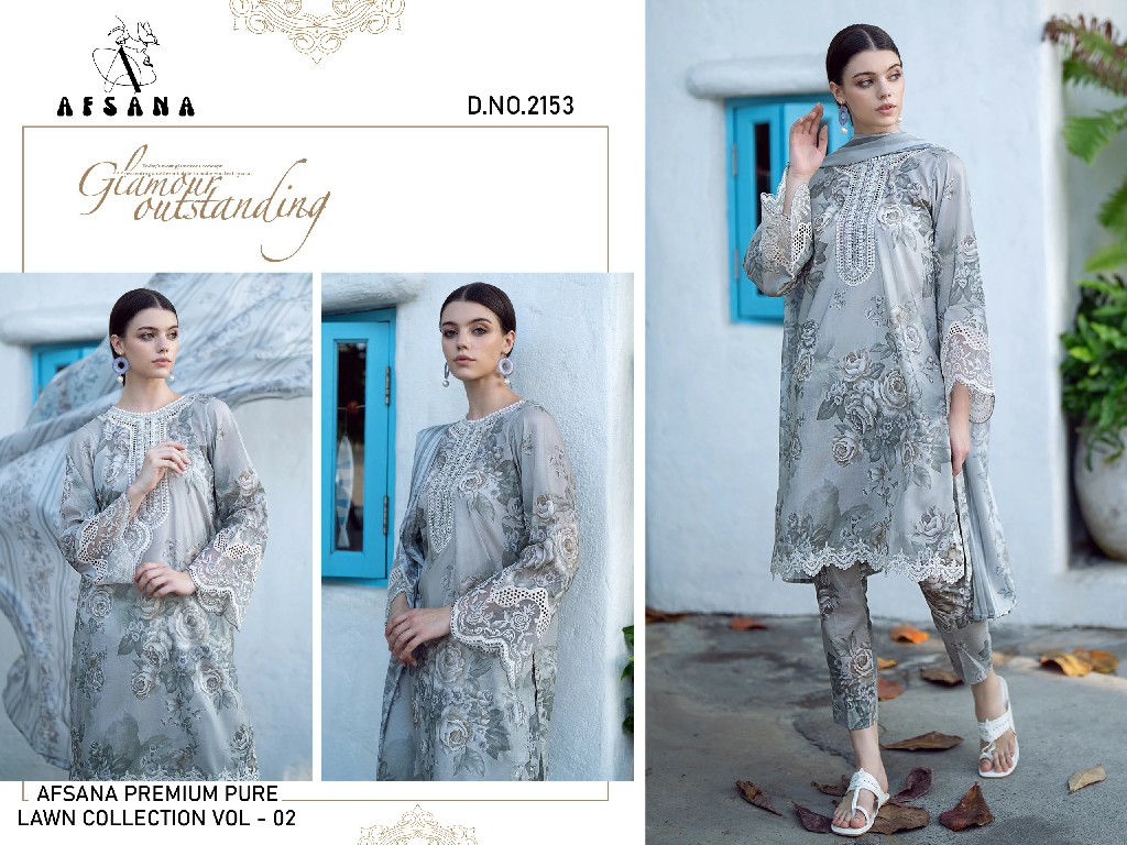 Afsana Karachi Lawn 02 Wholesale Readymade Indian Pakistani Suits Combo