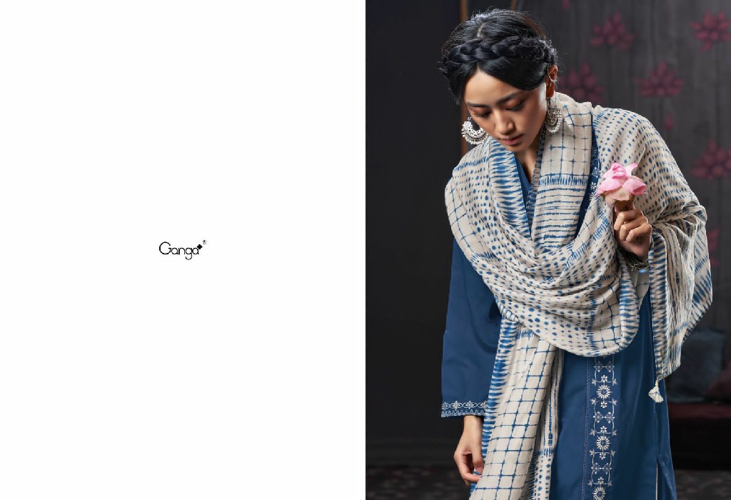 Ganga Izara Wholesale Premium Cotton With Embroidery Salwar Suits