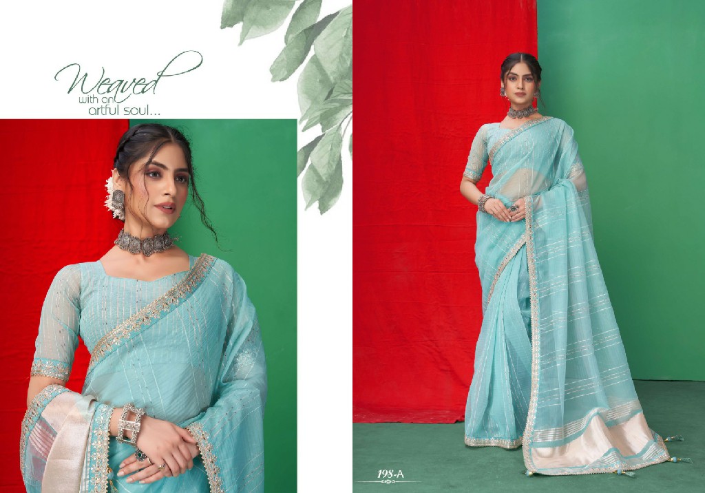 SumitraSachi D.no 198A To 198F Wholesale Function Wear Sarees