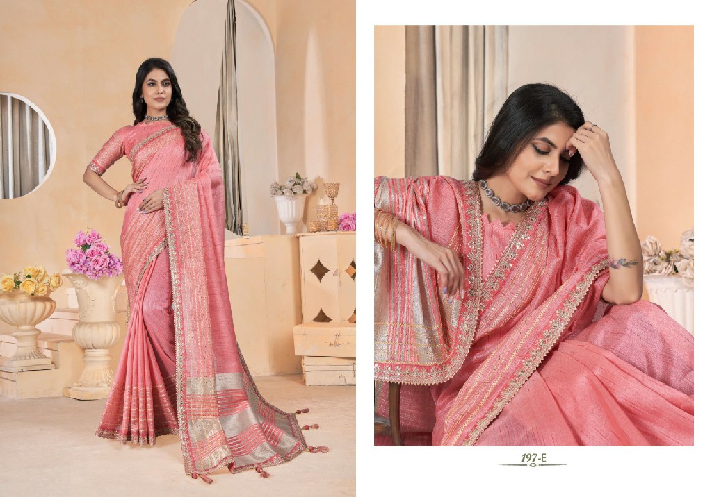 SumitraSachi D.no 197A To 197F Wholesale Function Wear Sarees