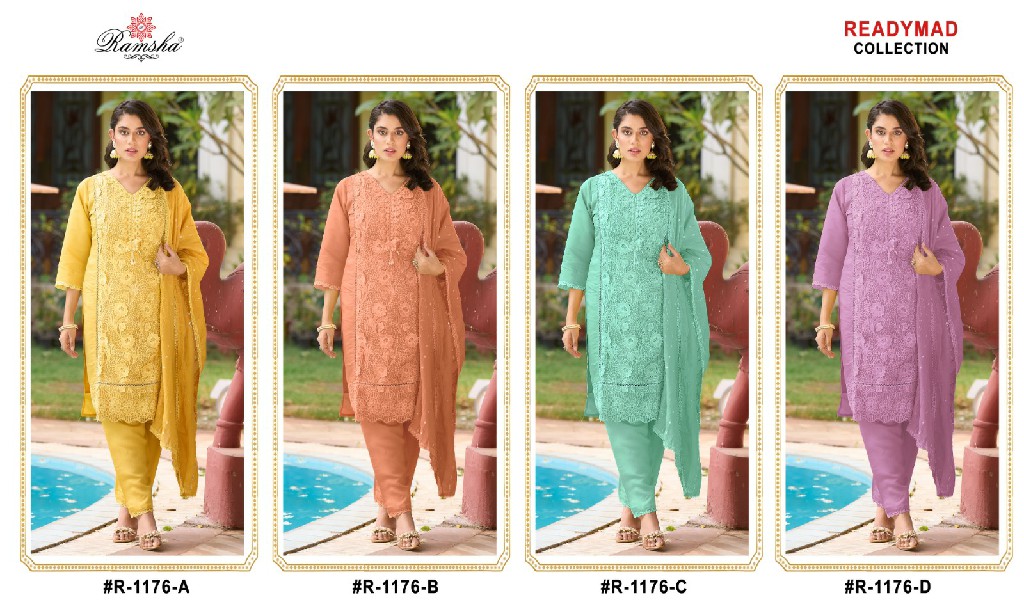 Ramsha R-1176 Wholesale Readymade Indian Pakistani Suits