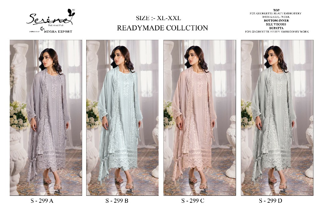 Serine S-299 Wholesale Readymade Indian Pakistani Salwar Suits
