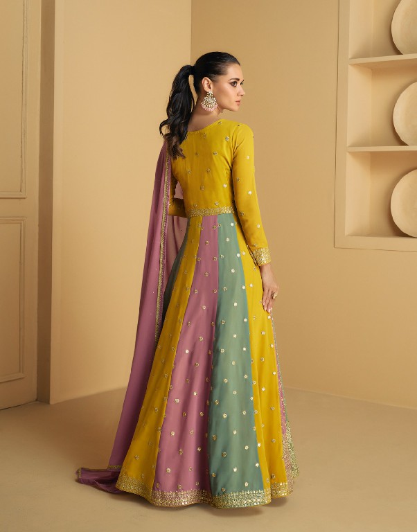 AASHIRWAD TAREEF FANCY GEORGETTE EXCLUSIVE DESIGN FLAIR GOWN SET COLLECTION