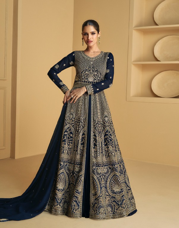 AASHIRWAD TAREEF FANCY GEORGETTE EXCLUSIVE DESIGN FLAIR GOWN SET COLLECTION