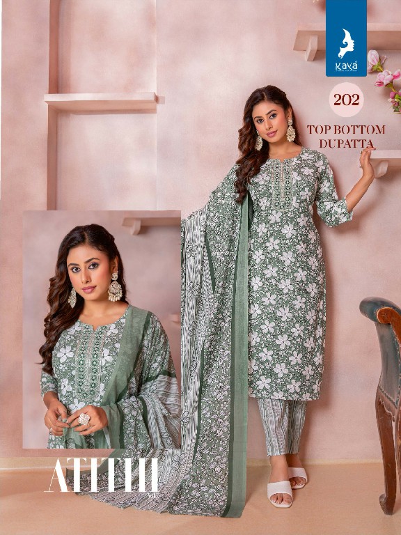 ATITHI VOL 2 BY KAYA FULL STITCH SUPER HIT DESIGN COTTON PRINT STRAIGHT CUT SALWAR SUIT