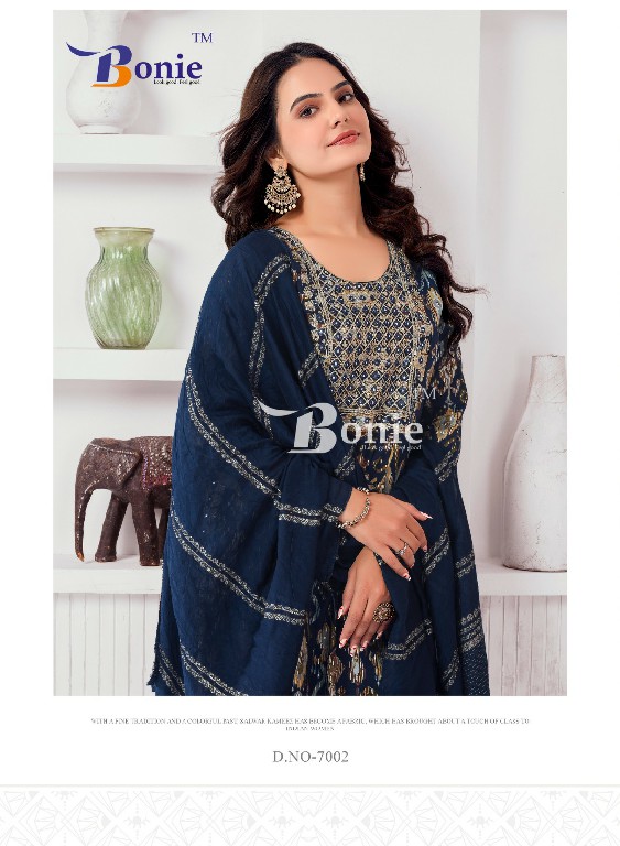 BONIE LAUNCH NAYRA VOL 7 RAYON AMAZING PRINTS NAYRA PATTERN FULL STITCH SALWAR SUIT