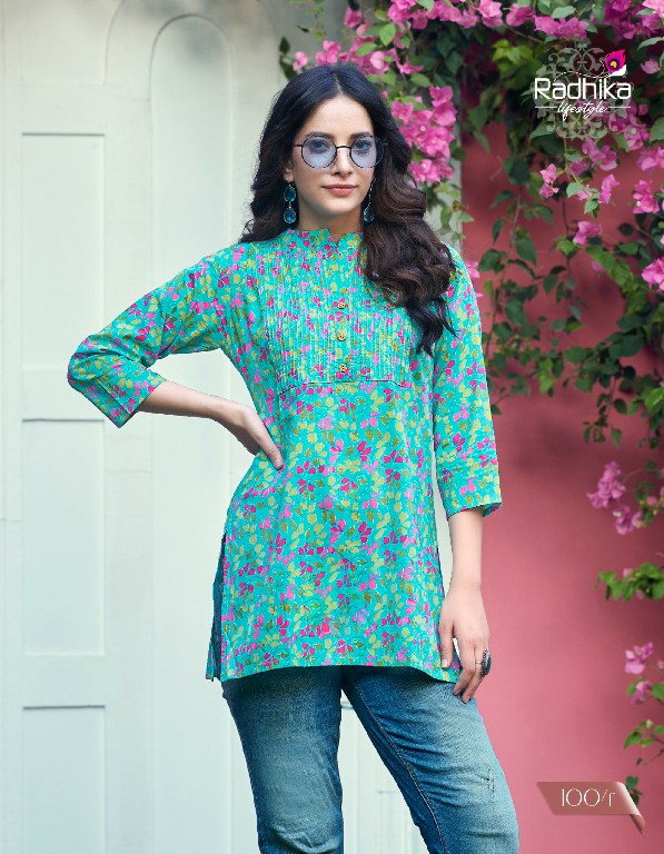 SUMMER SHINE VOL 1 BY RADHIKA LIFESTYLE COTTON PRINT FULLY STITCH PRETTY LOOK GIRL TOP