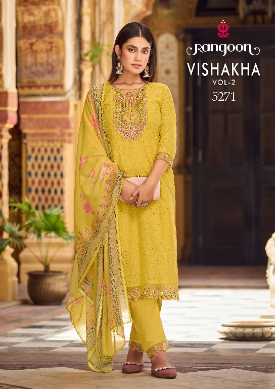 VISHAKHA VOL 2 BY RANGOON HIT DESIGN COTTON SIFLI WORK DESIGNER READYMADE SALWAR KAMEEZ