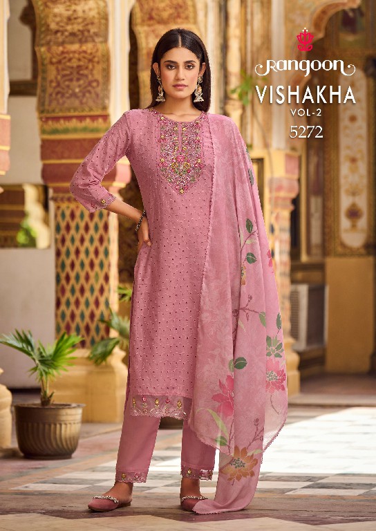 VISHAKHA VOL 2 BY RANGOON HIT DESIGN COTTON SIFLI WORK DESIGNER READYMADE SALWAR KAMEEZ