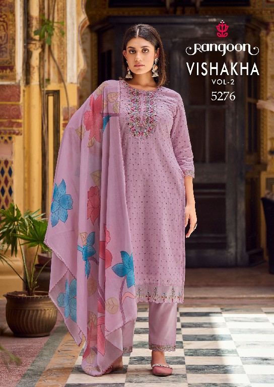 VISHAKHA VOL 2 BY RANGOON HIT DESIGN COTTON SIFLI WORK DESIGNER READYMADE SALWAR KAMEEZ