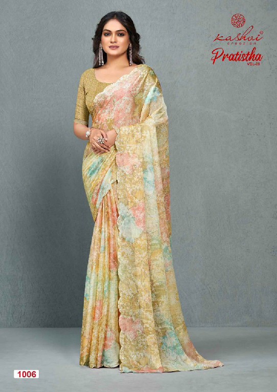 KASHVI PRATISTHA VOL 9 BRASSO FANCY WEAR SAREE SUPPLIER