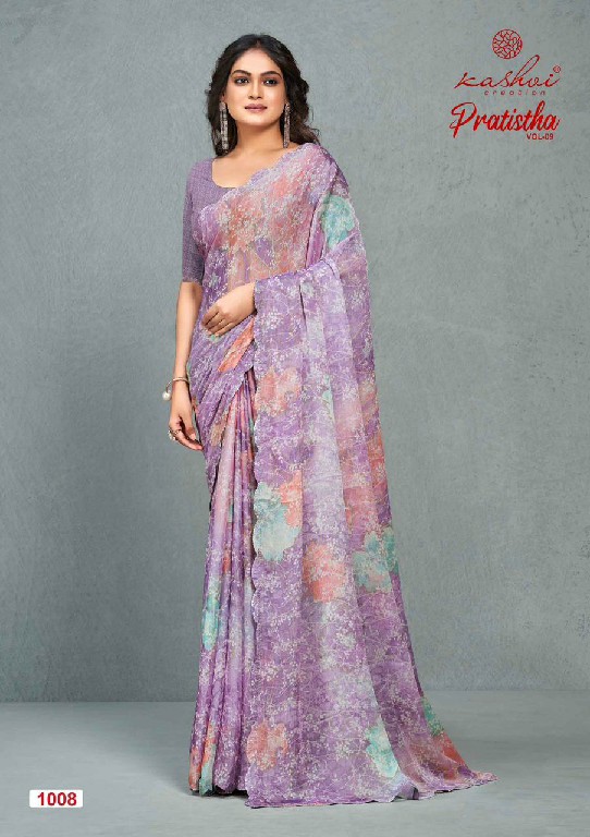 KASHVI PRATISTHA VOL 9 BRASSO FANCY WEAR SAREE SUPPLIER