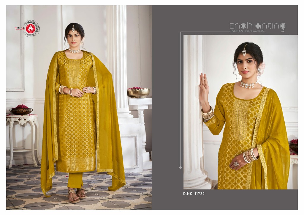 TRIPLE AAA KALARANG LOYAL VOL 4 TRADITIONAL WEAR WORK UNSTITCH SALWAR KAMEEZ