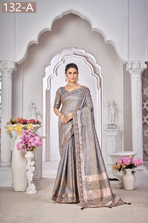 SumitraSachi D.no 132A To 132E Wholesale Party Wear Ethnic Sarees