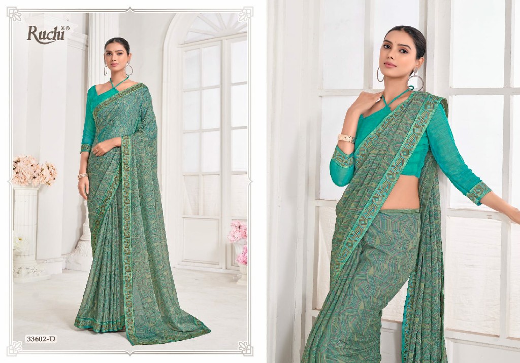 VANILLA VOL 8 BY RUCHI ADORABLE FANCY CHIFFON SAREE WHOLESALER