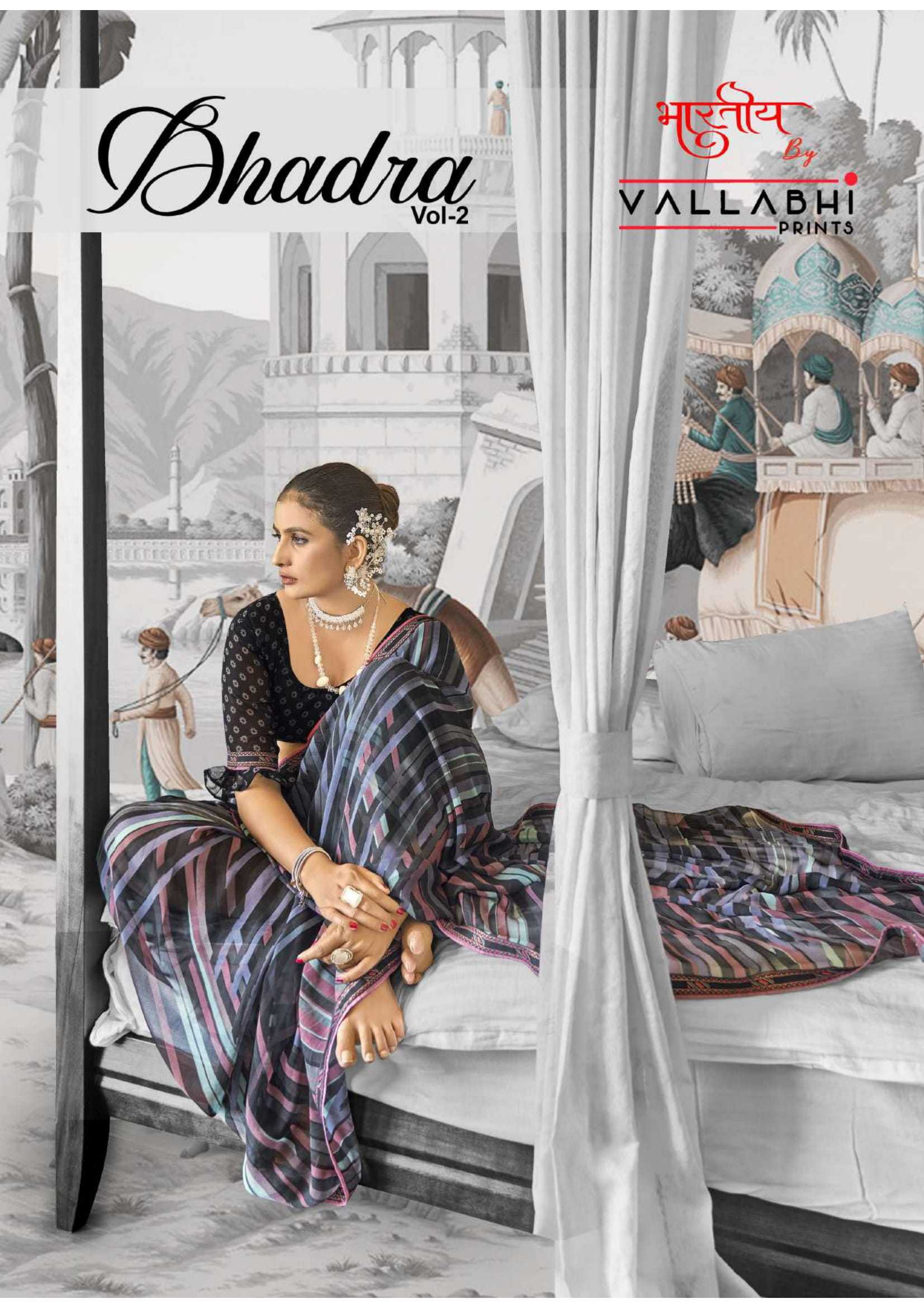 Vallabhi Bhadra Vol-2 Wholesale Georgette Fabrics Ethnic Sarees