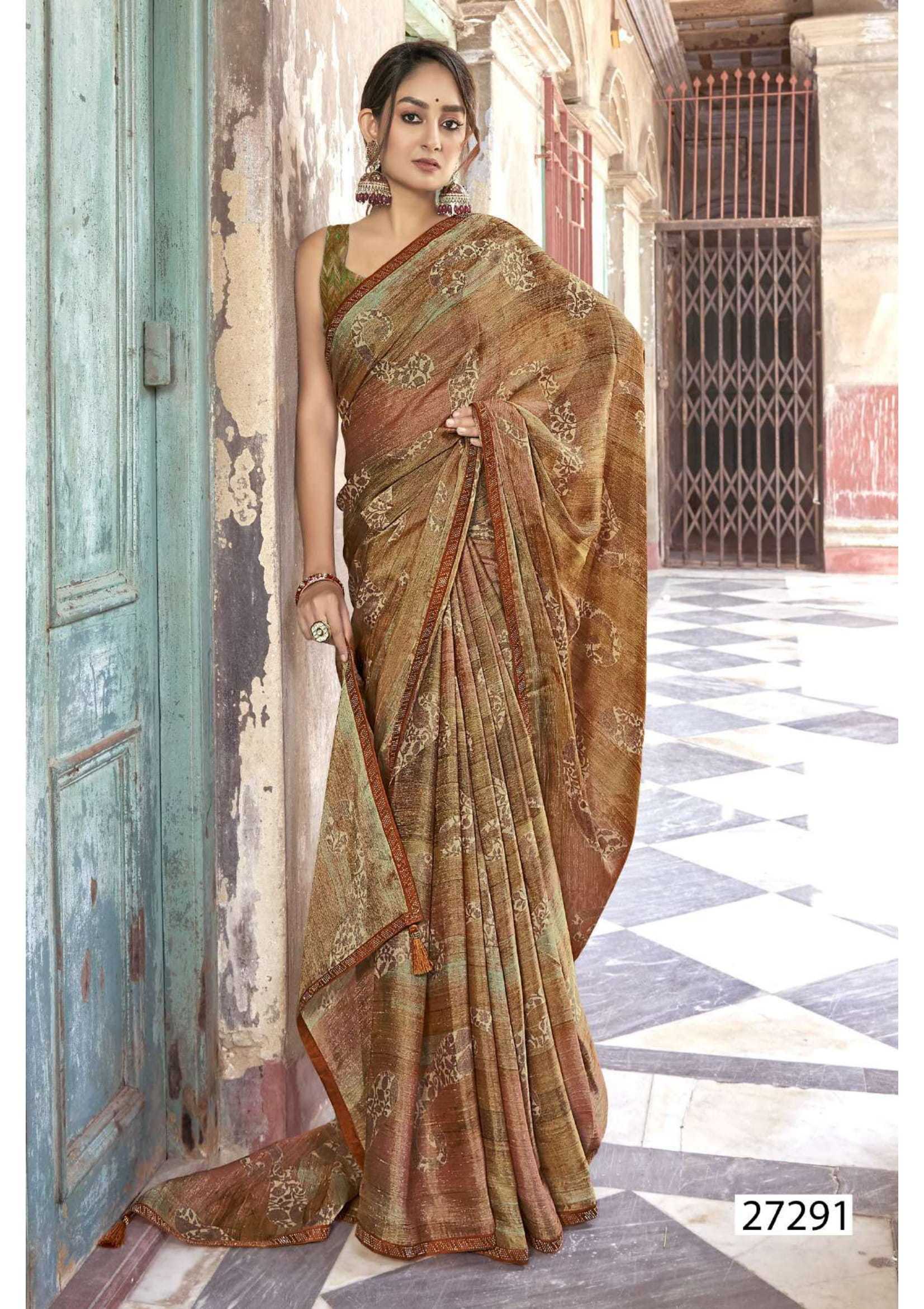 VALLABHI PRINTS SAMREEN VOL 6 FUNCTION WEAR BRASSO SAREE COLLECTION