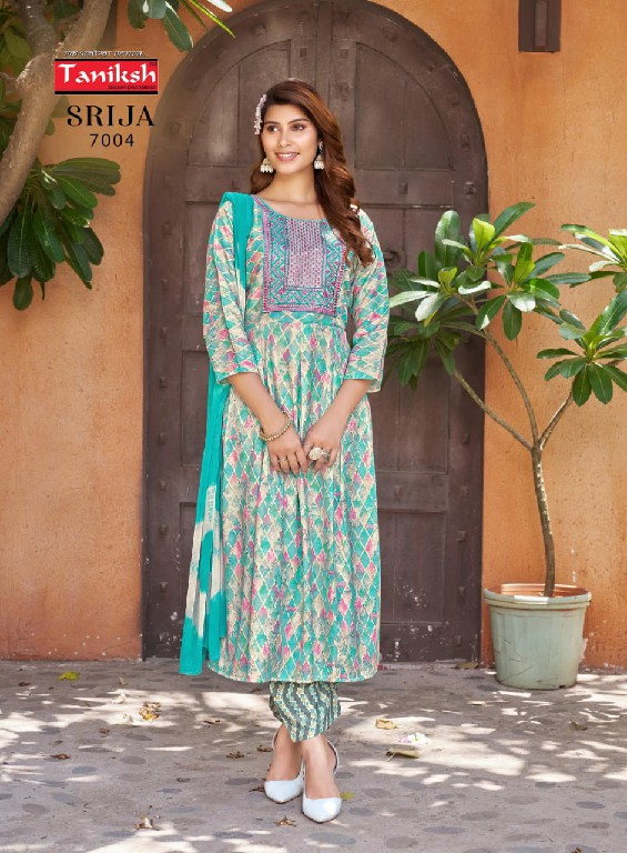 TANIKSH SRIJA VOL 7 FULL STITCH ANARKALI KURTI PANT DUPATTA COLLECTION