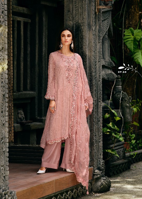 Varsha Oyster Wholesale Viscose Chinon With Embroidery Function Wear Suits