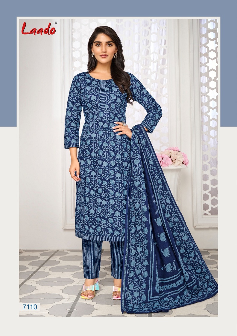 LAADO VOL 71 ADORABLE PURE COTTON LADIES SUITS WHOLESALER