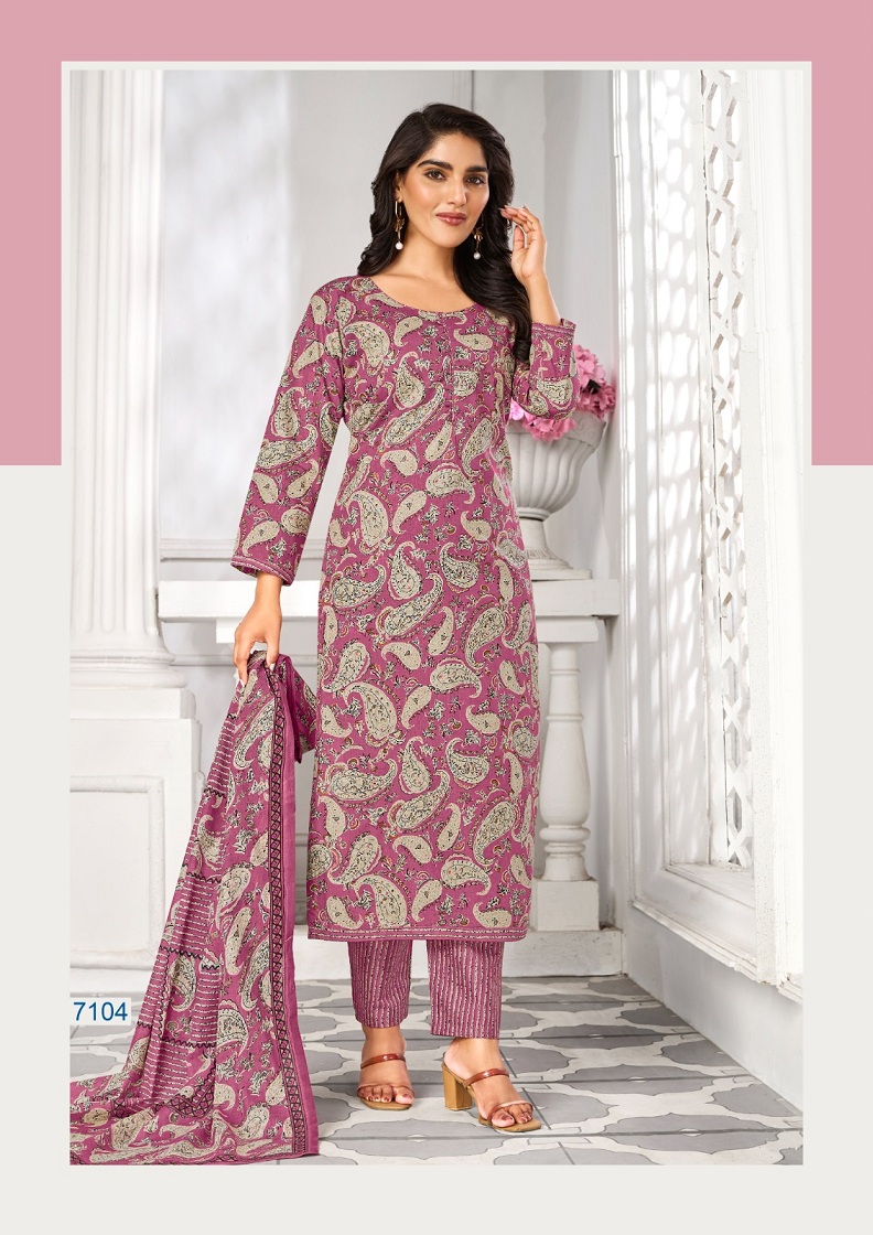 LAADO VOL 71 ADORABLE PURE COTTON LADIES SUITS WHOLESALER