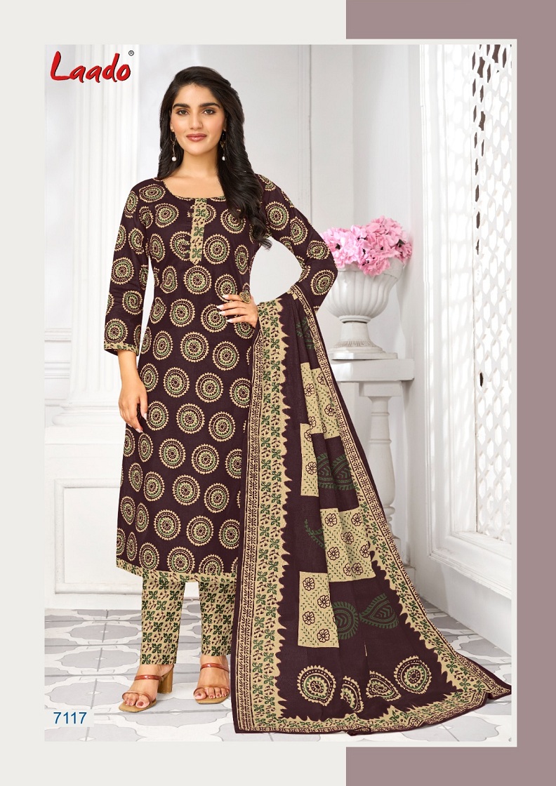 LAADO VOL 71 ADORABLE PURE COTTON LADIES SUITS WHOLESALER