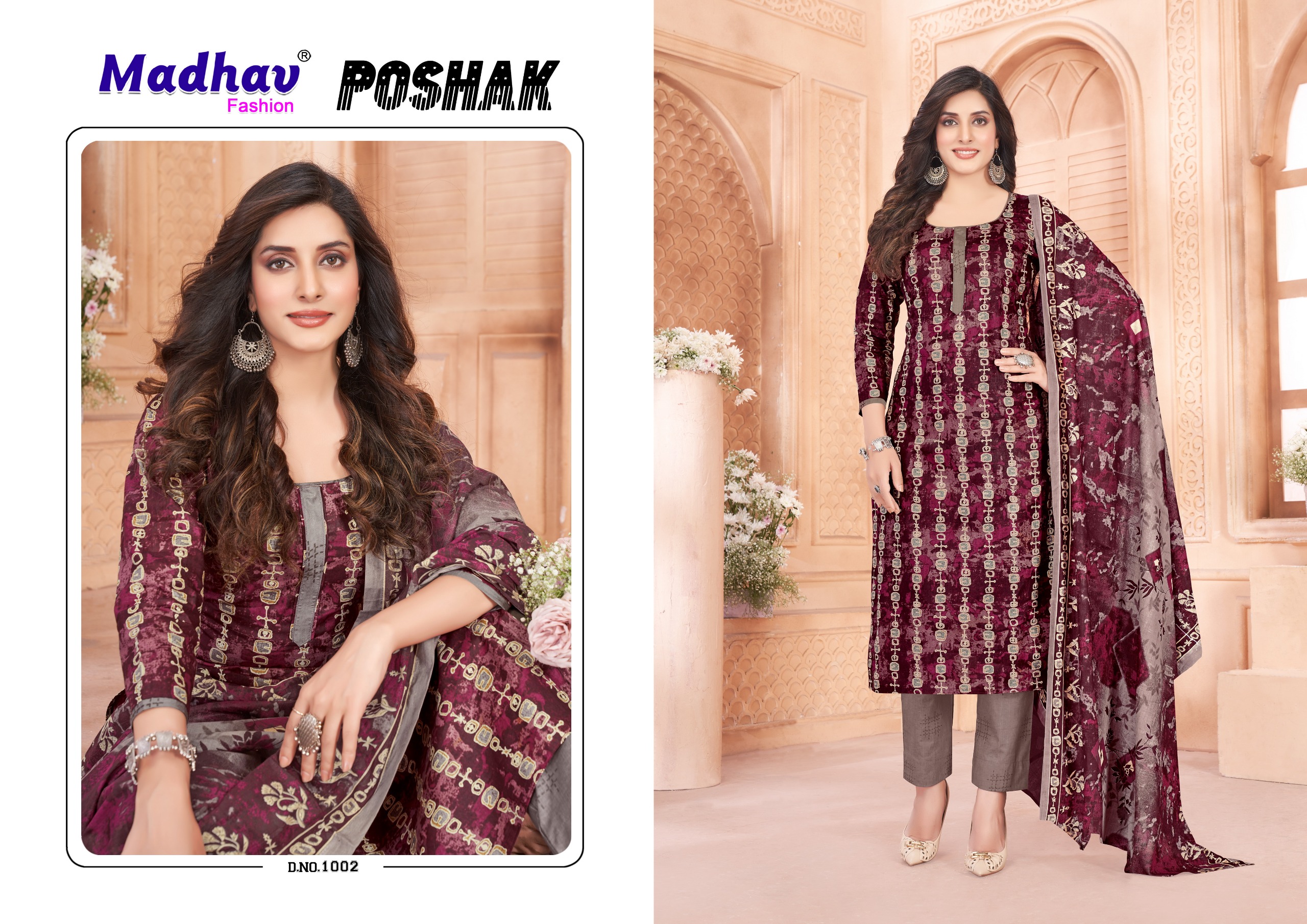 Madhav Poshak Vol-1 Wholesale Pure Cotton Print Readymade Dresses