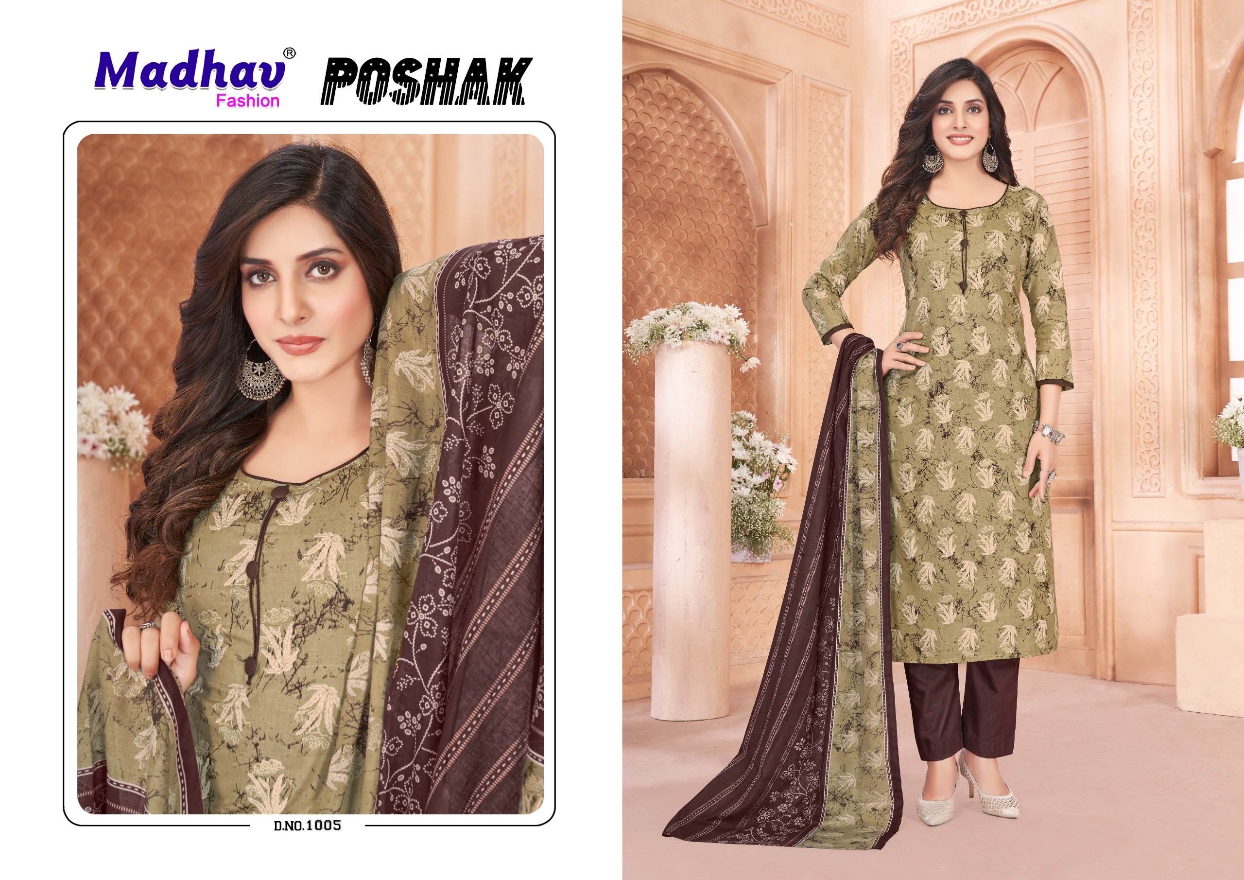 Madhav Poshak Vol-1 Wholesale Pure Cotton Print Readymade Dresses