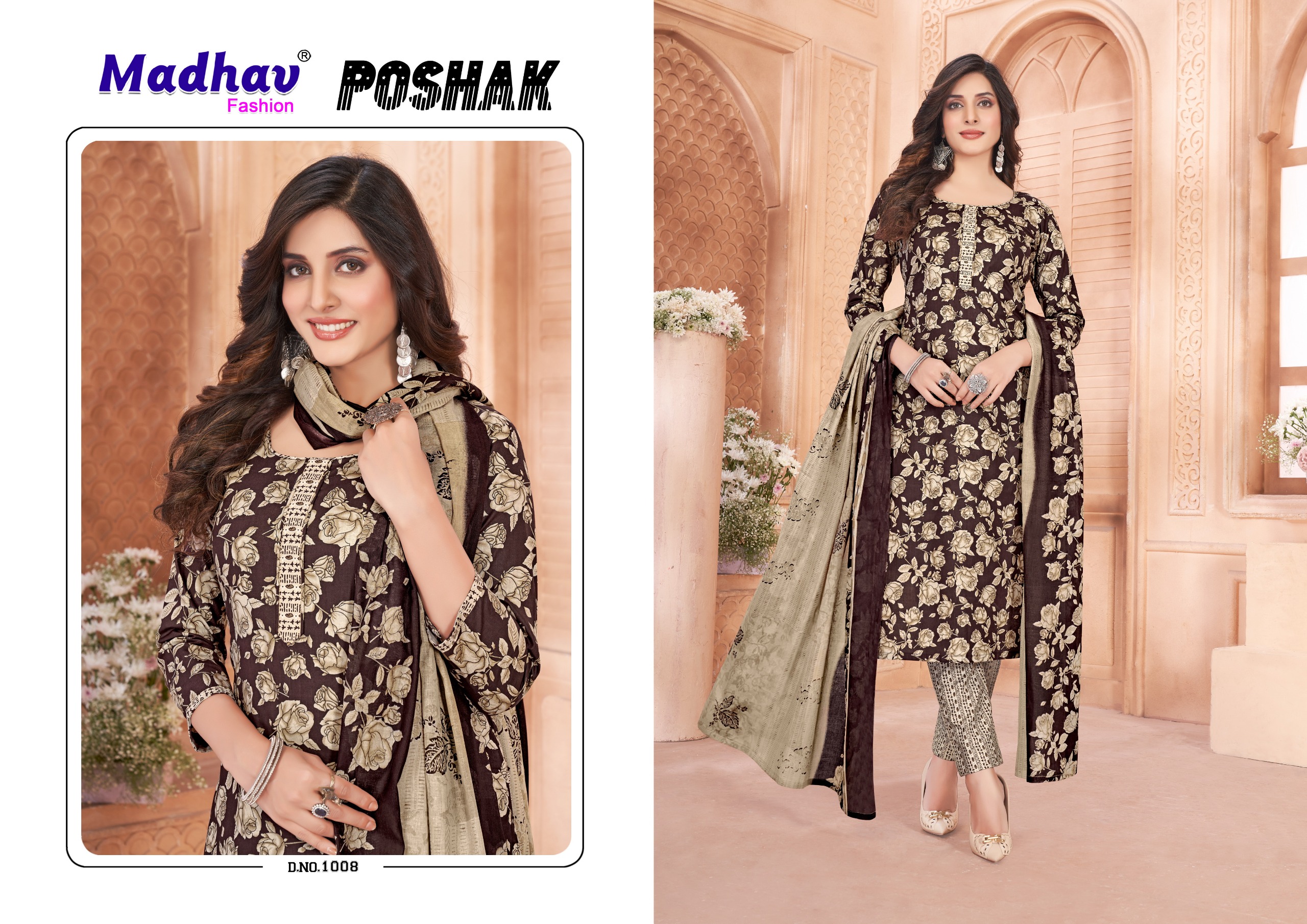 Madhav Poshak Vol-1 Wholesale Pure Cotton Print Readymade Dresses