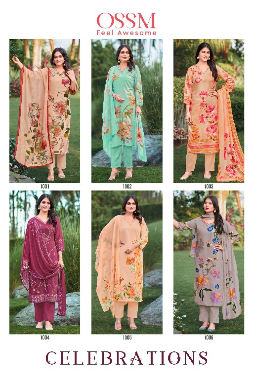 OSSM LAUNCH CELEBRATIONS FULL STITCH PREMIUM COTTON DIGITAL PRINT EMBROIDERY WORK SALWAR SUIT