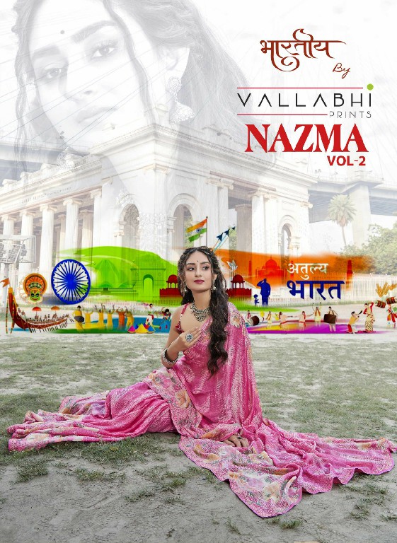 Vallabhi Nazma Vol-2 Wholesale Brasso Fabrics Ethnic Sarees