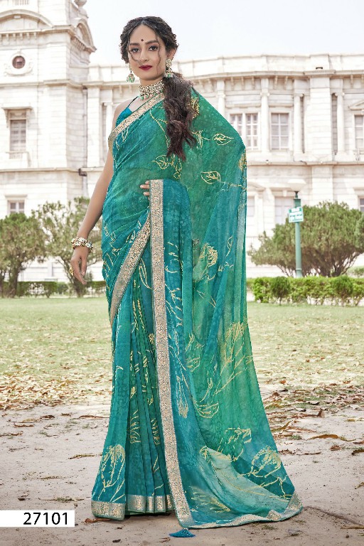 Vallabhi Hampi Wholesale Georgette Fabrics Party Wear Sarees